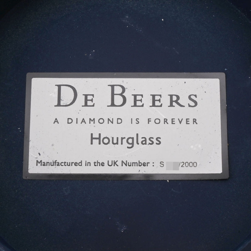 DE BEERS デビアス アワーグラス ミレニアム 2000個限定 砂時計 ゴールド ユニセックス ダイヤモンド GP 置時計 Aランク 中古 銀蔵