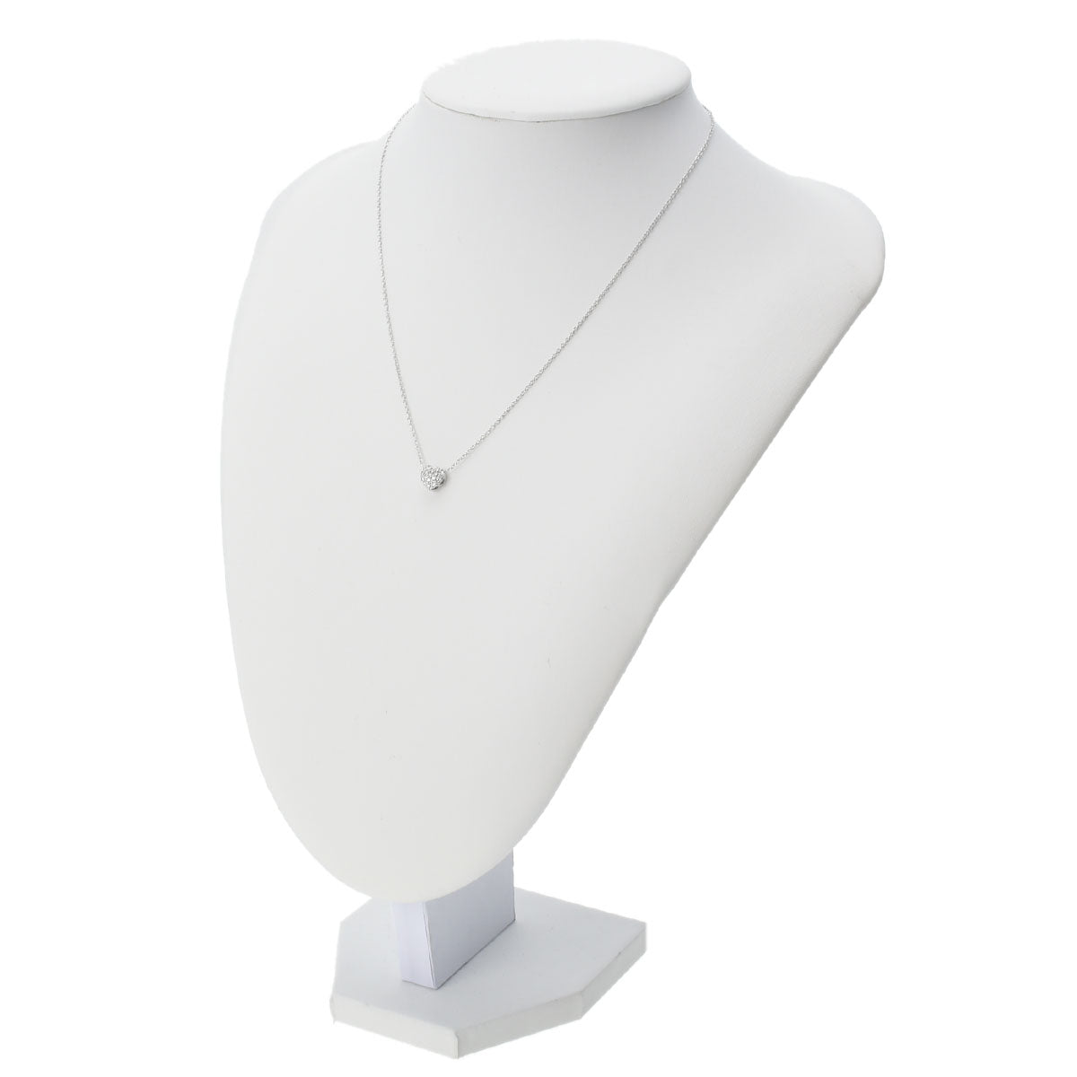 ポンテヴェキオハート パヴェダイヤ ネックレス ダイヤ0.20ct 