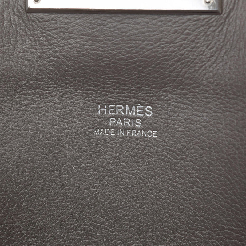 HERMES エルメス ツールボックス 26 2WAY エタン パラジウム金具 □O刻印(2011年頃) レディース スイフト ハンドバッグ ABランク 中古 銀蔵