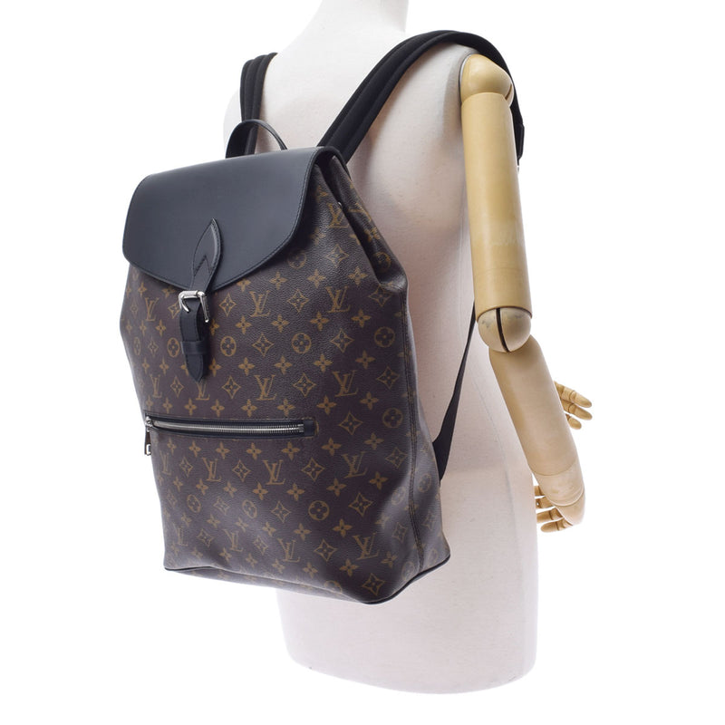 LOUIS VUITTON ルイヴィトン モノグラム マカサー パルク バックパック ブラウン M40637 メンズ モノグラムマカサー リュック・デイパック ABランク 中古 銀蔵