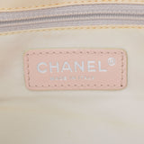 CHANEL シャネル ニュートラベルライン トート PM シャンパンゴールド シルバー金具 レディース ナイロン レザー ハンドバッグ ABランク 中古 銀蔵