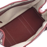 HERMES エルメス ガーデンパーティ TPM ルージュアッシュ パラジウム金具 □O刻印(2011年頃) レディース ネゴンダ ハンドバッグ Aランク 中古 銀蔵