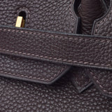 HERMES エルメス バーキン35 ショコラ ゴールド金具 □G刻印(2003年頃) レディース トゴ ハンドバッグ Aランク 中古 銀蔵