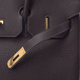 HERMES エルメス バーキン35 ショコラ ゴールド金具 □G刻印(2003年頃) レディース トゴ ハンドバッグ Aランク 中古 銀蔵