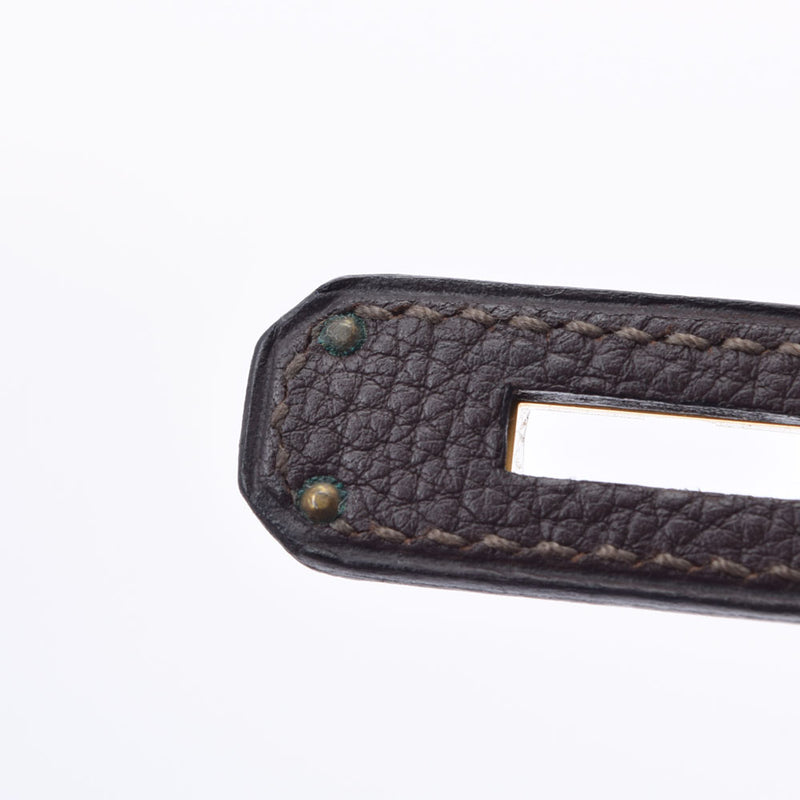 HERMES エルメス バーキン35 ショコラ ゴールド金具 □G刻印(2003年頃) レディース トゴ ハンドバッグ Aランク 中古 銀蔵