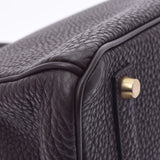 HERMES エルメス バーキン35 ショコラ ゴールド金具 □G刻印(2003年頃) レディース トゴ ハンドバッグ Aランク 中古 銀蔵
