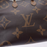 LOUIS VUITTON ルイヴィトン モノグラム リバース オンザゴー GM ブラウン M45320 レディース モノグラムキャンバス 2WAYバッグ ABランク 中古 銀蔵