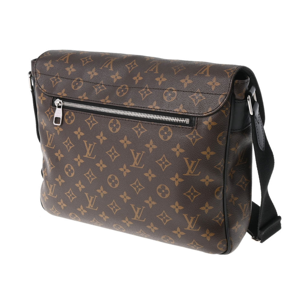 LOUIS VUITTON ルイヴィトン モノグラム マカサー クリストファー ブラウン/ブラック M41643 メンズ モノグラムマカサー  メッセンジャーバッグ ABランク 中古 銀蔵