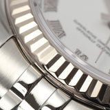 ROLEX ロレックス デイトジャスト 179174 レディース SS/WG 腕時計 自動巻き ホワイト文字盤 Aランク 中古 銀蔵