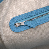 HERMES エルメス ガーデンパーティ PM ブルーノール パラジウム金具 D刻印(2019年頃) レディース ネゴンダ ハンドバッグ Aランク 中古 銀蔵