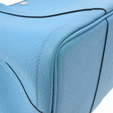 HERMES エルメス ガーデンパーティ PM ブルーノール パラジウム金具 D刻印(2019年頃) レディース ネゴンダ ハンドバッグ Aランク 中古 銀蔵