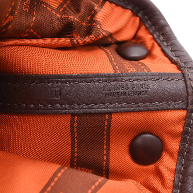 HERMES エルメス ガーデンツイリー TTPM ハバナ □I刻印(2005年頃) レディース スイフト ハンドバッグ ABランク 中古 銀蔵