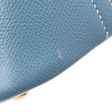 HERMES エルメス ボリード37  ブルージーン ゴールド金具 □F刻印(2002年頃) レディース クシュベル ハンドバッグ ABランク 中古 銀蔵