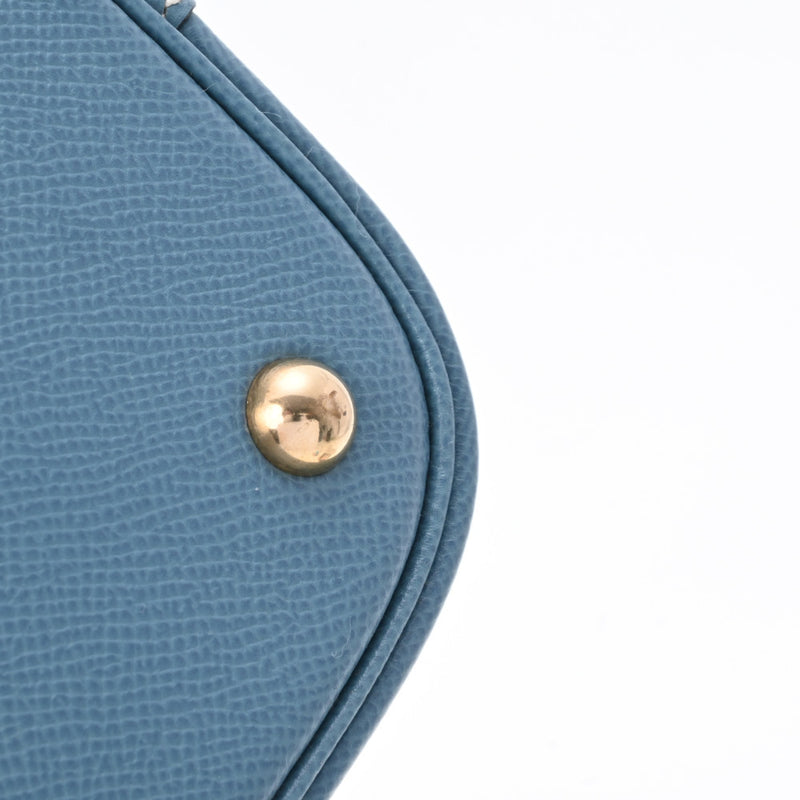 HERMES エルメス ボリード37  ブルージーン ゴールド金具 □F刻印(2002年頃) レディース クシュベル ハンドバッグ ABランク 中古 銀蔵