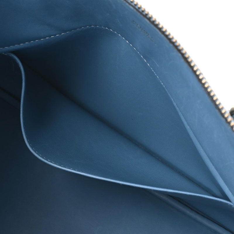 HERMES エルメス ボリード37  ブルージーン ゴールド金具 □F刻印(2002年頃) レディース クシュベル ハンドバッグ ABランク 中古 銀蔵