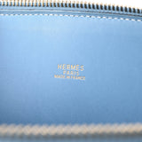 HERMES エルメス ボリード37  ブルージーン ゴールド金具 □F刻印(2002年頃) レディース クシュベル ハンドバッグ ABランク 中古 銀蔵