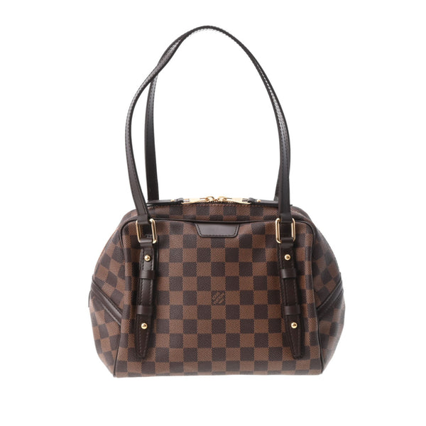 LOUIS VUITTON ルイヴィトン ダミエ リヴィントンPM ブラウン N41157 レディース ダミエキャンバス ハンドバッグ Aランク 中古 銀蔵