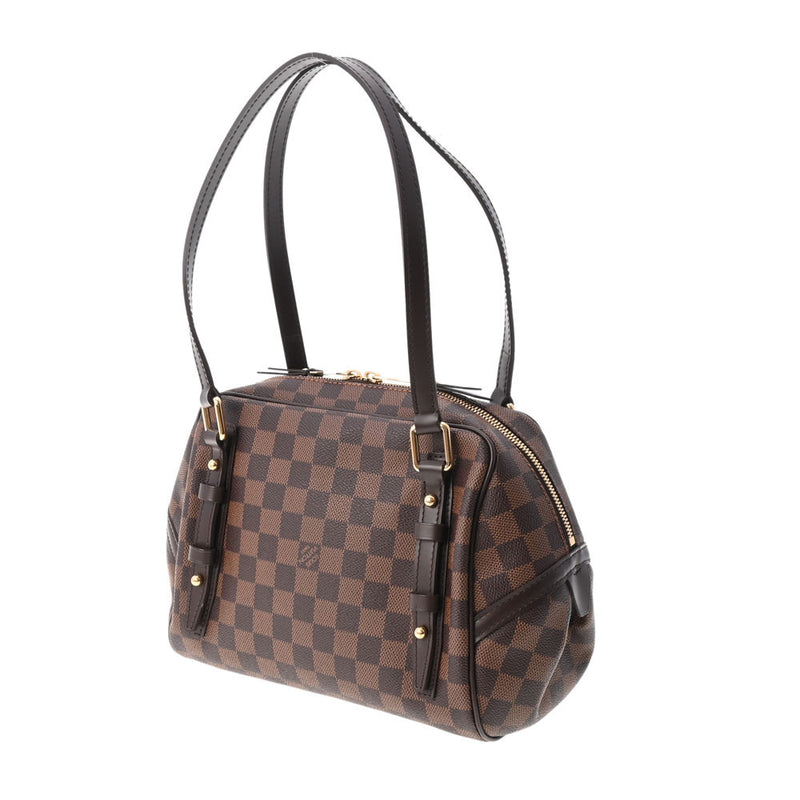 LOUIS VUITTON ルイヴィトン ダミエ リヴィントンPM ブラウン N41157 レディース ダミエキャンバス ハンドバッグ Aランク 中古 銀蔵