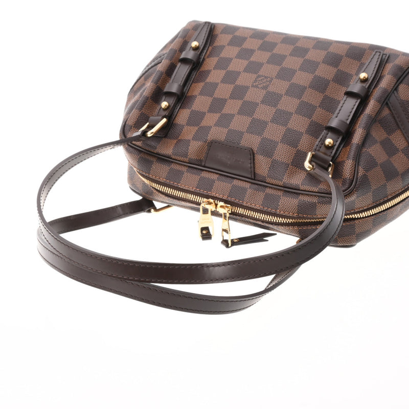 LOUIS VUITTON ルイヴィトン ダミエ リヴィントンPM ブラウン N41157 レディース ダミエキャンバス ハンドバッグ Aランク 中古 銀蔵