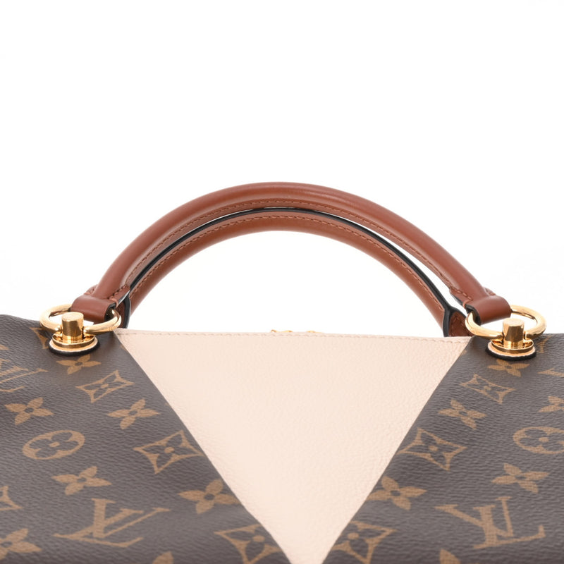 LOUIS VUITTON ルイヴィトン モノグラム VトートBB 2WAY クレーム M44520 レディース モノグラムキャンバス ハンドバッグ Aランク 中古 銀蔵