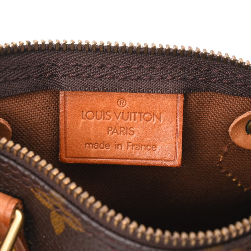 LOUIS VUITTON ルイヴィトン モノグラム ミニスピーディ ブラウン M41534 レディース モノグラムキャンバス ハンドバッグ Bランク 中古 銀蔵