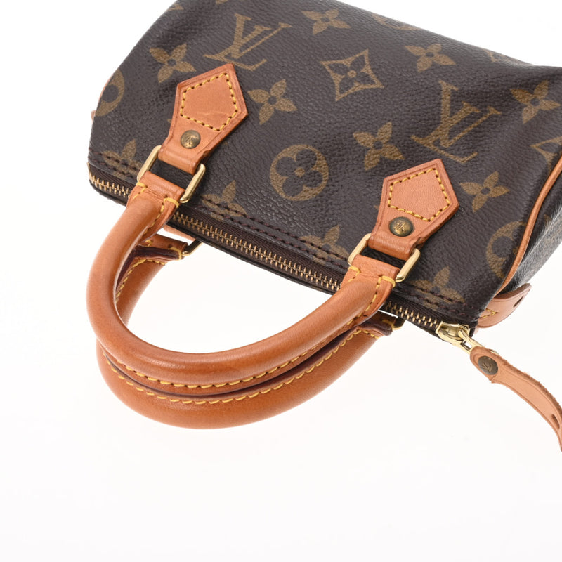 LOUIS VUITTON ルイヴィトン モノグラム ミニスピーディ ブラウン M41534 レディース モノグラムキャンバス ハンドバッグ Bランク 中古 銀蔵