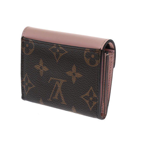 LOUIS VUITTON ルイヴィトン モノグラム ポルトフォイユ ゾエ ローズバレリーヌ M62933 レディース モノグラムキャンバス 三つ折り財布 Aランク 中古 銀蔵