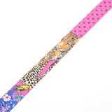 HERMES エルメス ツイリードール JUNGLE LOVE LOVE 新タグ ピンク 153513SU レディース シルク100％ スカーフ ABランク 中古 銀蔵