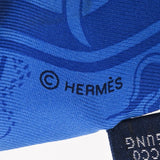 HERMES エルメス ツイリー EX LIBRIS LES PARISIENNE 新タグ ブルー レディース シルク100％ スカーフ Bランク 中古 銀蔵
