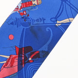 HERMES エルメス ツイリー EX LIBRIS LES PARISIENNE 新タグ ブルー レディース シルク100％ スカーフ Bランク 中古 銀蔵