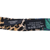 HERMES エルメス ツイリードール  JUNGLE LOVE LOVE 2021AW ブルー レディース シルク100％ スカーフ ABランク 中古 銀蔵