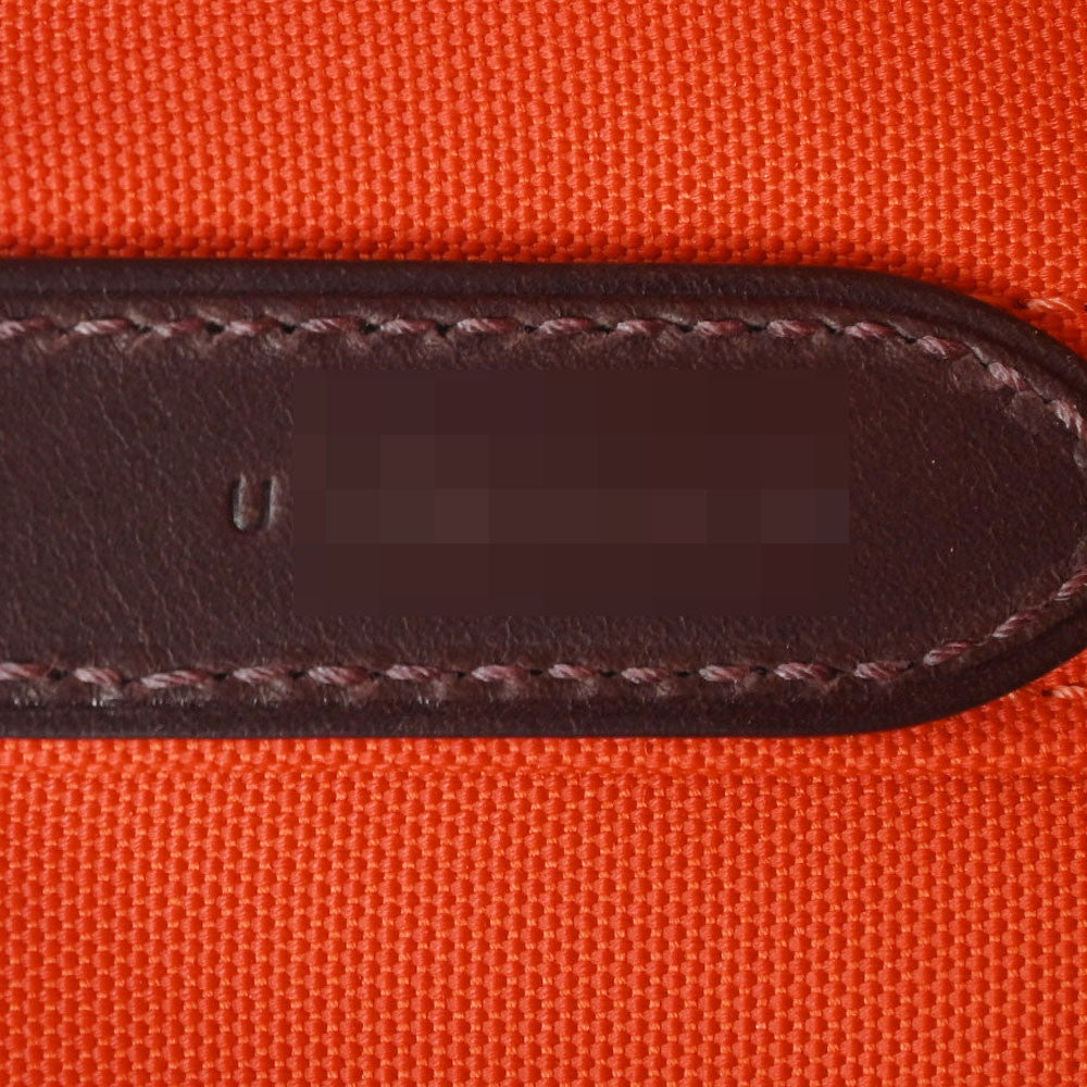 エルメスサックドパンサージュ グルーム ネイビー/ブラウン/オレンジ U