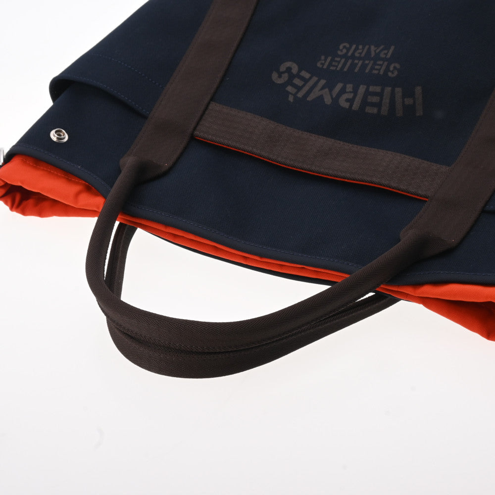エルメスサックドパンサージュ グルーム ネイビー/ブラウン/オレンジ U エルメスサックドパンサージュ グルーム ネイビー/ブラウン/オレンジ U