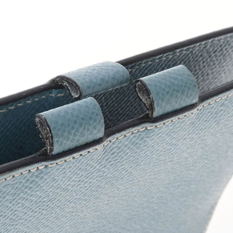 HERMES エルメス アジェンダ GM ブルージーン パラジウム金具 □E刻印(2001年頃) ユニセックス クシュベル 手帳カバー ABランク 中古 銀蔵