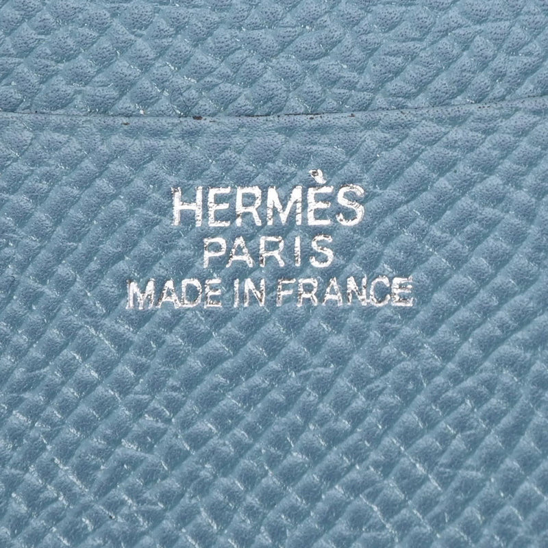 HERMES エルメス アジェンダ GM ブルージーン パラジウム金具 □E刻印(2001年頃) ユニセックス クシュベル 手帳カバー ABランク 中古 銀蔵
