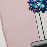 HERMES エルメス カレ90 PASEMENTERIE(紐飾り) 白/ピンク系 レディース シルク100％ スカーフ ABランク 中古 銀蔵