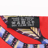 HERMES エルメス ツイリーsavana dance/サバンナのダンス 赤/青 レディース シルク100％ スカーフ Aランク 中古 銀蔵