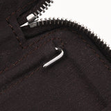 HERMES エルメス エールライン ショコラ シルバー金具 ユニセックス キャンバス 手帳カバー ABランク 中古 銀蔵