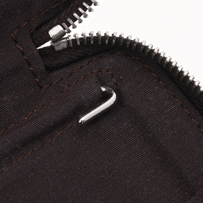 HERMES エルメス エールライン ショコラ シルバー金具 ユニセックス キャンバス 手帳カバー ABランク 中古 銀蔵