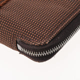 HERMES エルメス エールライン ショコラ シルバー金具 ユニセックス キャンバス 手帳カバー ABランク 中古 銀蔵