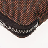 HERMES エルメス エールライン ショコラ シルバー金具 ユニセックス キャンバス 手帳カバー ABランク 中古 銀蔵