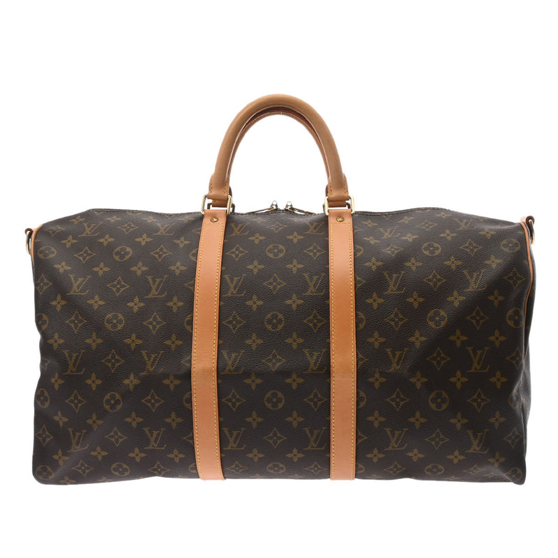 LOUIS VUITTON ルイヴィトン モノグラム キーポルバンドリエール50 ブラウン M41416 ユニセックス モノグラムキャンバス ボストンバッグ Bランク 中古 銀蔵