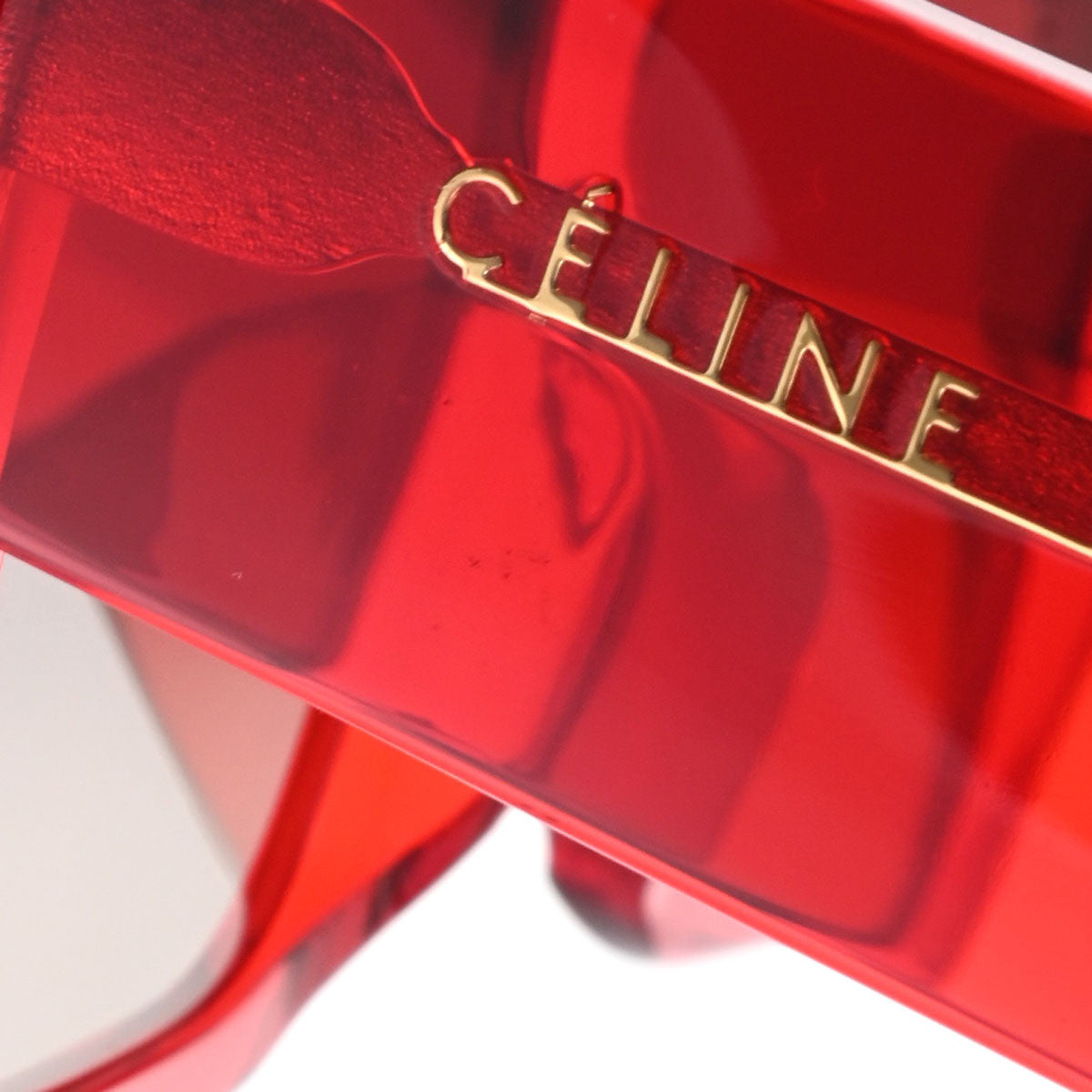 セリーヌ 赤 ユニセックス プラスチック サングラス CL40030F CELINE