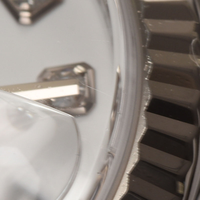 ROLEX ロレックス デイトジャスト 10Pダイヤ 179174G レディース SS/WG 腕時計 自動巻き ホワイト文字盤 Aランク 中古 銀蔵