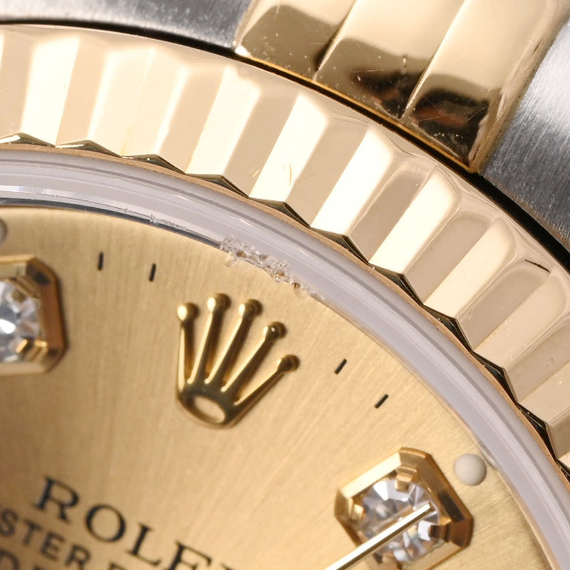 ROLEX ロレックス デイトジャスト 10Pダイヤ 69173G レディース YG/SS 腕時計 自動巻き シャンパン文字盤 Aランク 中古 銀蔵