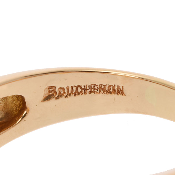 BOUCHERON ブシュロン クォーツリング パヴェダイヤ 13号 レディース K18イエローゴールド リング・指輪 Aランク 中古 銀蔵