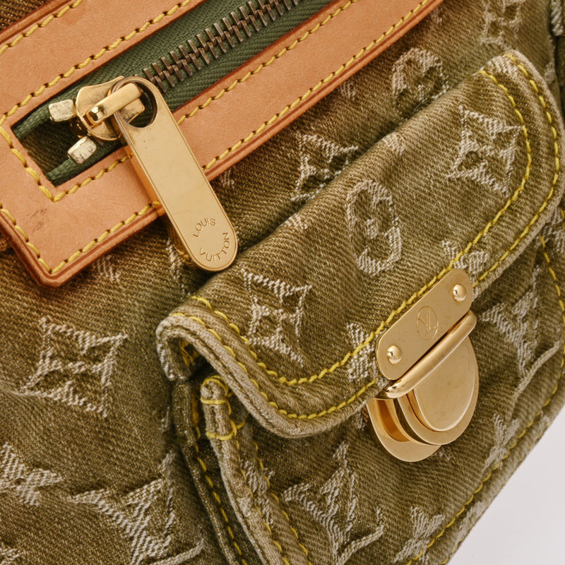 ルイヴィトンバギー PM 14146 リケン（カーキ） レディース モノグラムデニム ショルダーバッグ M95213 LOUIS VUITTON 中古  – 銀蔵オンライン