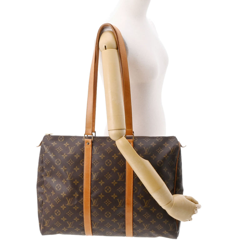 LOUIS VUITTON ルイヴィトン モノグラム フラネリー45 ブラウン M51115 レディース モノグラムキャンバス ショルダーバッグ Bランク 中古 銀蔵