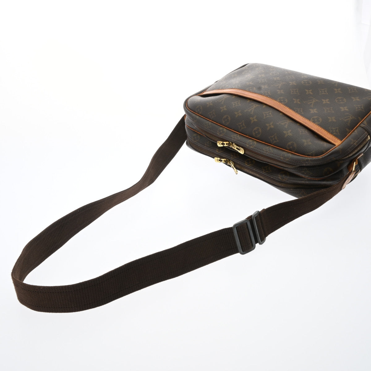 LOUIS VUITTON ルイヴィトン モノグラム リポーターGM ブラウン M45252 