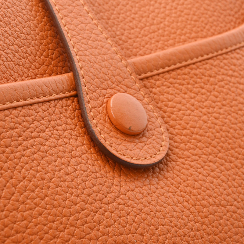 HERMES エルメス エヴリン3 PM オレンジ シルバー金具 □P刻印(2012年頃) レディース トリヨンクレマンス ショルダーバッグ Aランク 中古 銀蔵